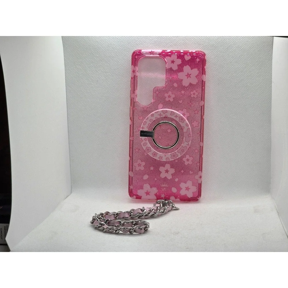 Velvet Caviar Cherry Blossom Glitter Samsung Galaxy S25 Ultra Case & Set USED